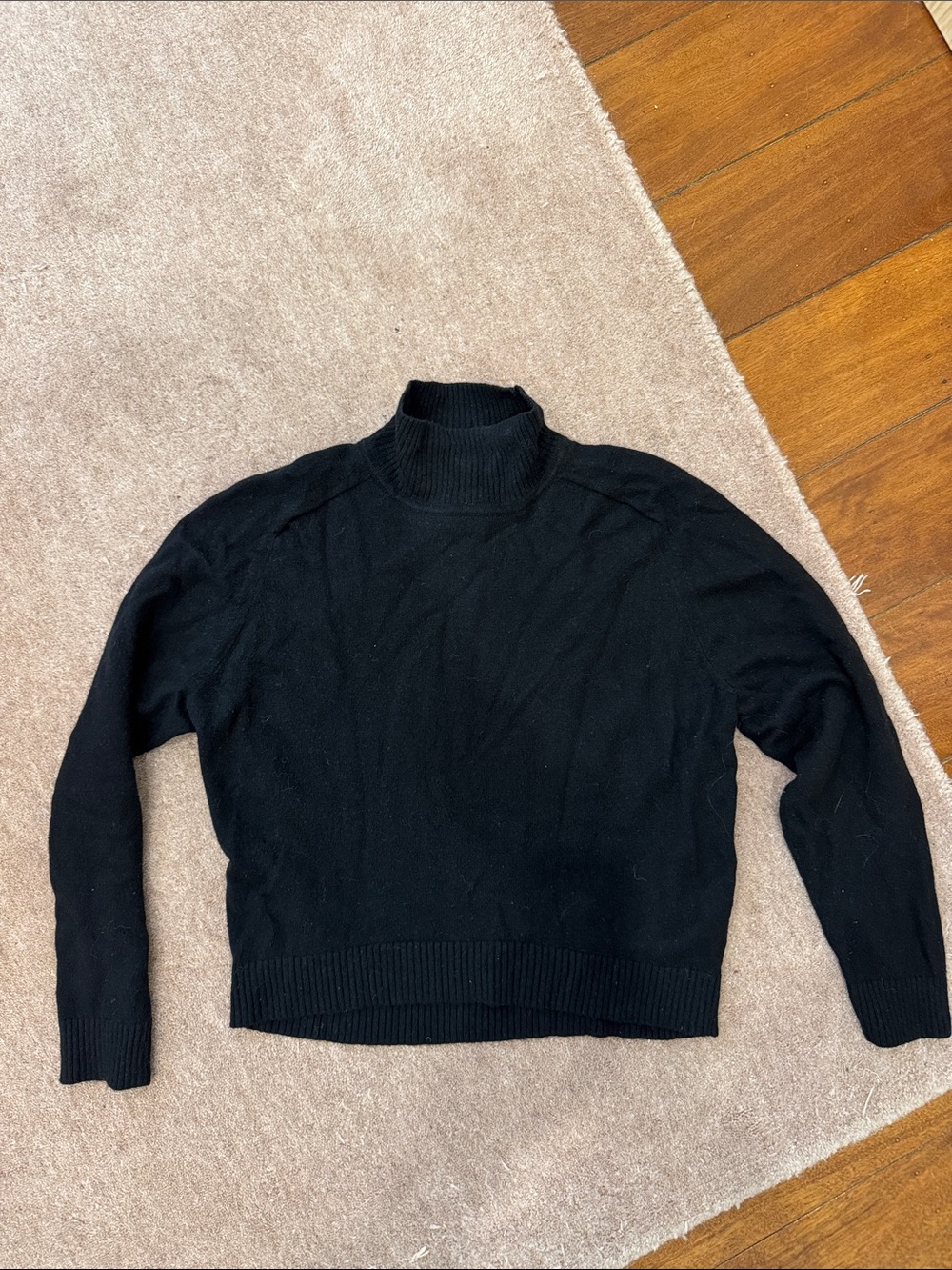 Babaton Black Turtleneck Sweater